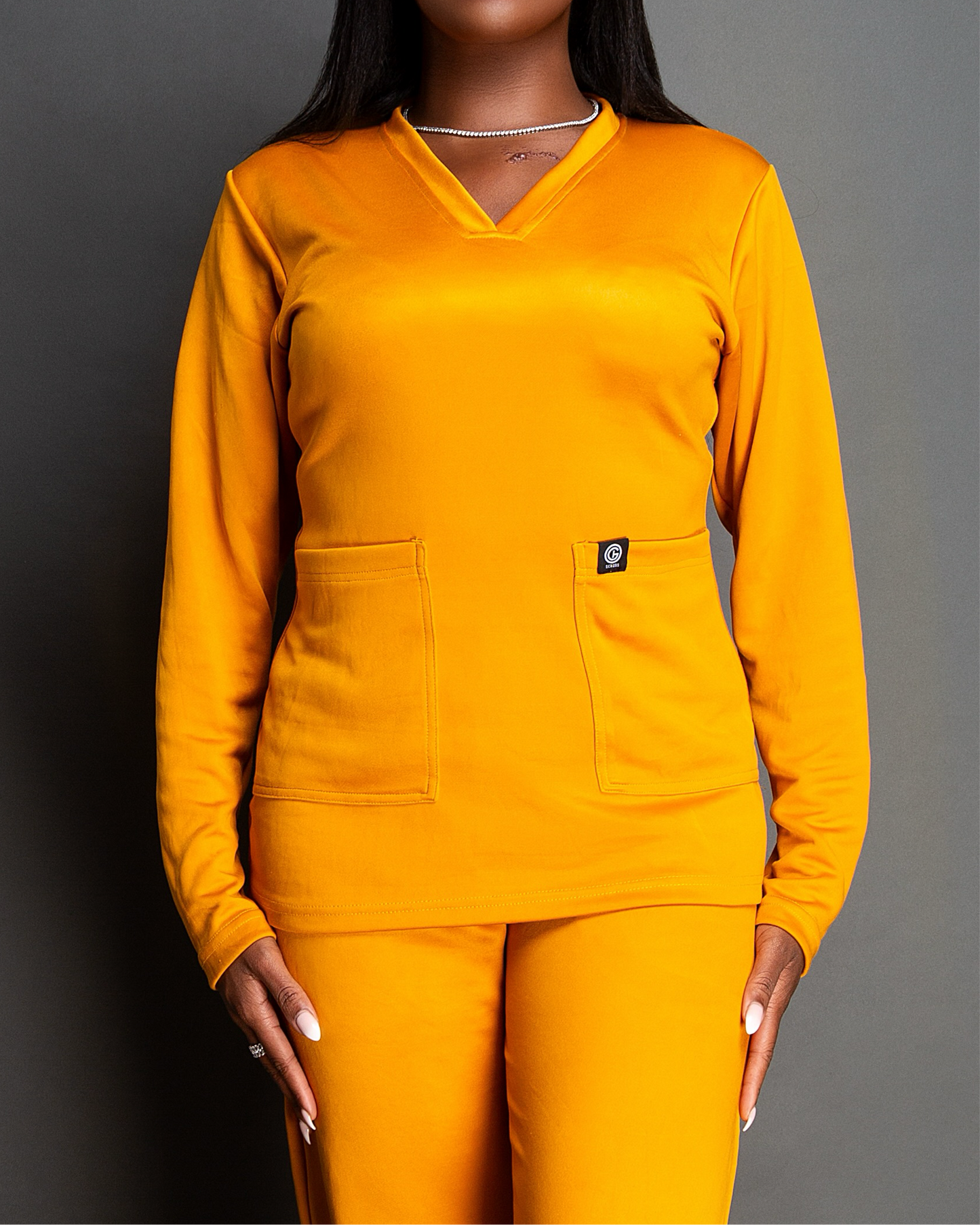 AKA Tailored Top — Saffron