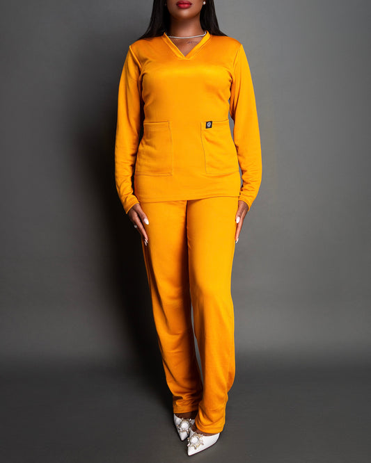 AKA Tailored Top — Saffron