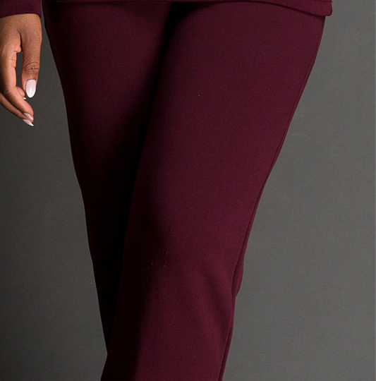 OMA Sculpt Trouser — Ruby