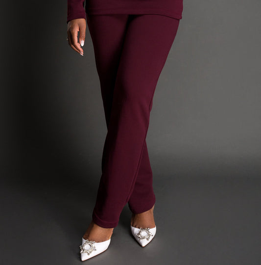 OMA Sculpt Trouser — Ruby